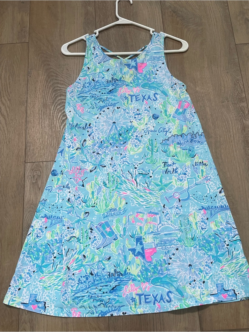 Lilly Pulitzer Texas Print Sleeveless Sundress